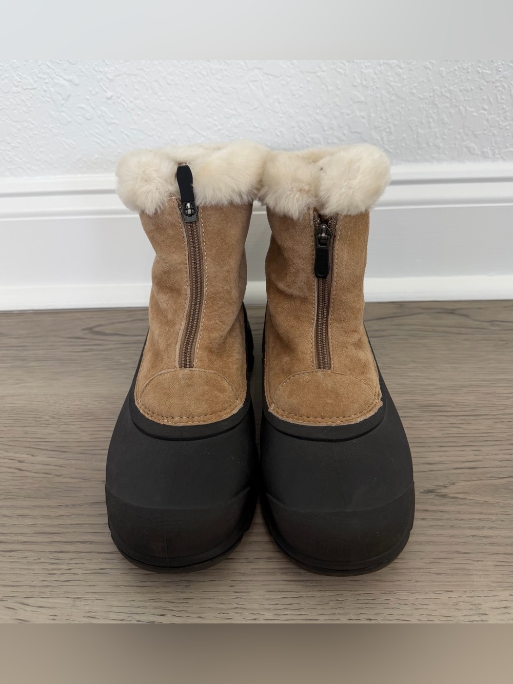 NEW Sorel Snow Angel Waterproof Suede Upper Thinsulate Zip Boots Size 8 $160 - Picture 4 of 11
